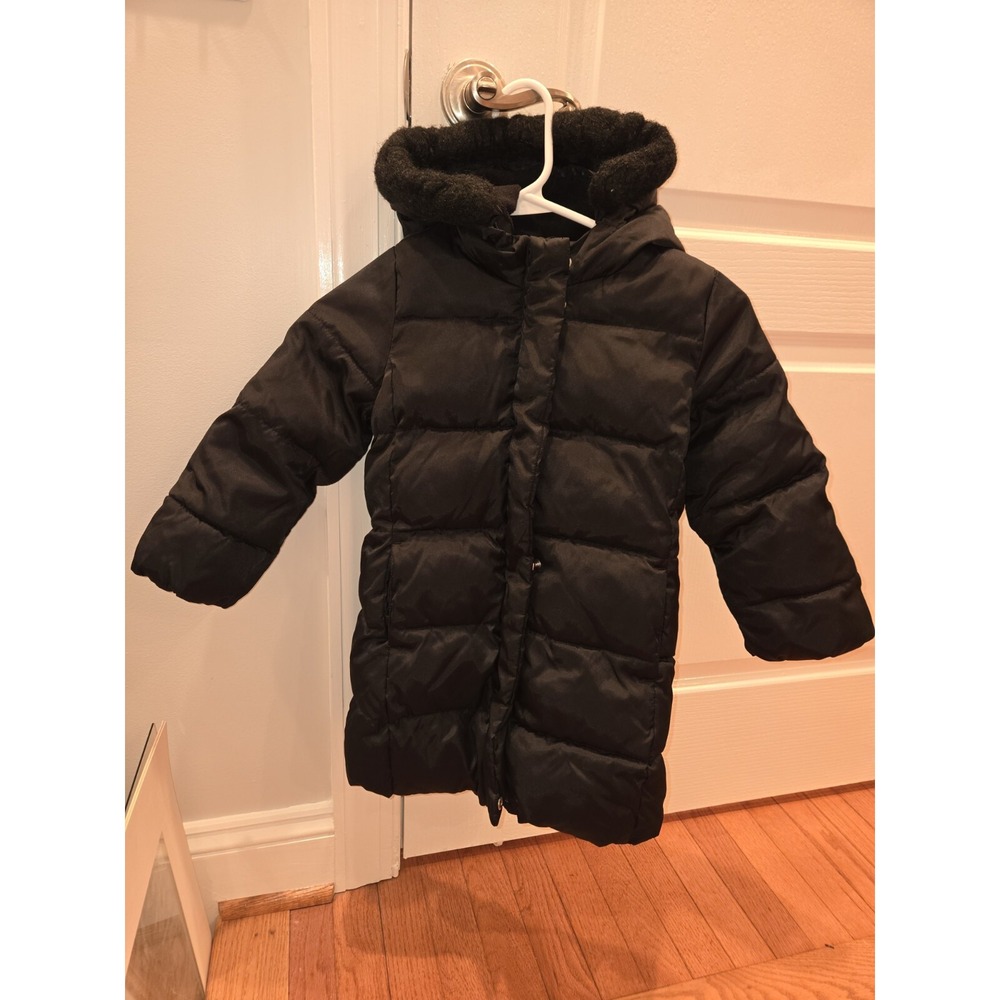 Baby Gap Primaloft Long Black Warmest Jacket‎ coat Girls S (5)